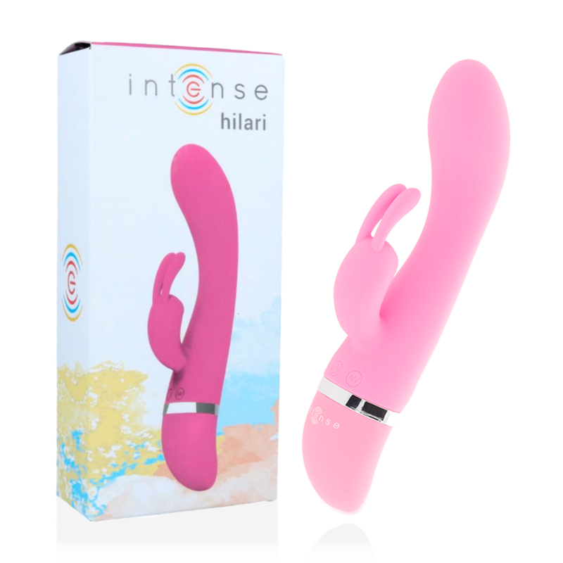 Vibratore Luxe in silicone rosa di INTENSE FUN, design elegante e superficie liscia, ideale per stimolazione intensa.