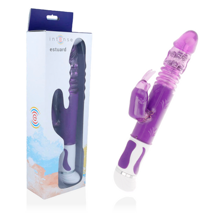 Vibratore rotatore Estuard Up & Down di INTENSE FUN di colore lilla, con design ergonomico e superficie liscia.
