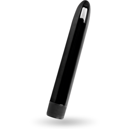 Vibratore nero INTENSE VITO di INTENSE FUN, con design ergonomico e superficie liscia, visibile in primo piano nell'immagine.