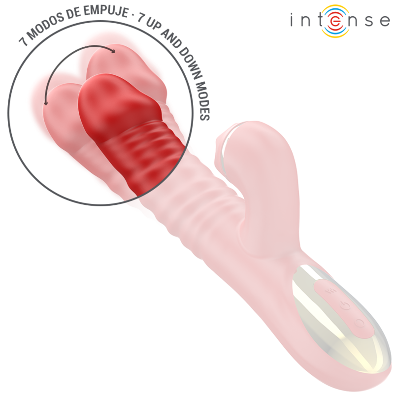 Vibrazione Thalia e spinta INTENSE FUN, rosso Tapping, dispositivo di piacere con design elegante e tecnologia avanzata