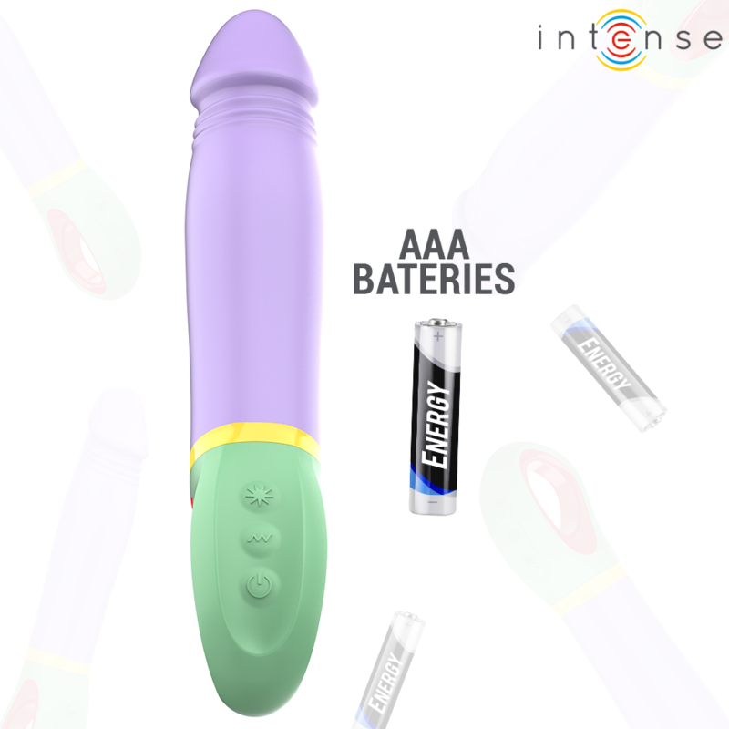 Vibratore Velma Classic viola di INTENSO, prodotto da INTENSE FUN, con design elegante e superficie liscia.