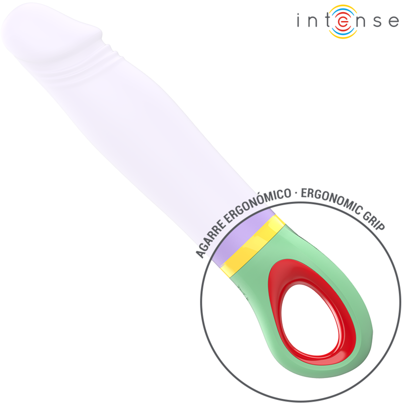 Vibratore Velma Classic Viola di INTENSO, prodotto della linea INTENSE FUN, con design elegante e colore viola vibrante.