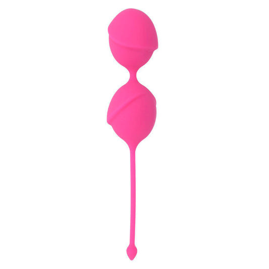 Silicone fucsia Karmy Fit Kegel di INTENSE HEALTH & FUN, dispositivo per esercizi di rafforzamento pelvico, immagine frontale.