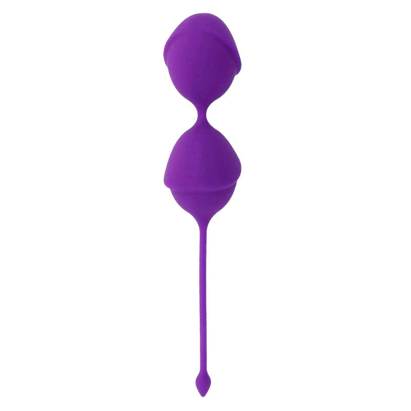 Dispositivo Karmy Fit Kegel in silicone lilla di INTENSE HEALTH & FUN, progettato per esercizi di rafforzamento pelvico.