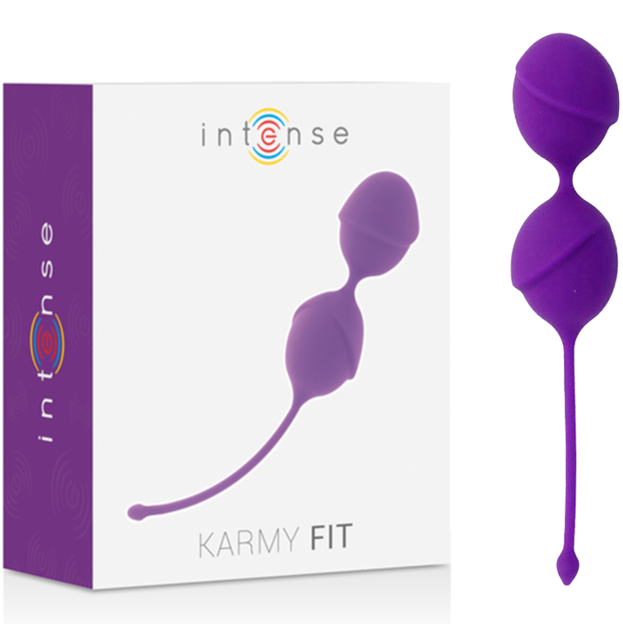 Silicone lilla INTENSE Karmy Fit Kegel di INTENSE HEALTH & FUN, dispositivo per esercizi di Kegel, con design ergonomico.