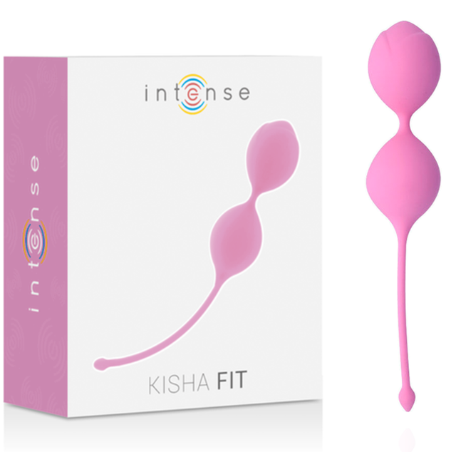 Kisha Fit in silicone rosa di INTENSE HEALTH & FUN, dispositivo Kegel per esercizi di rafforzamento pelvico.