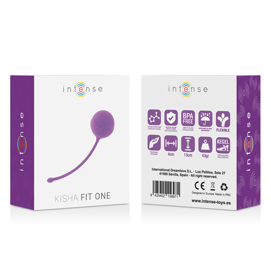 Kisha Fit One in silicone lilla di INTENSE, dispositivo Kegel per esercizi di rafforzamento pelvico, design compatto e morbido