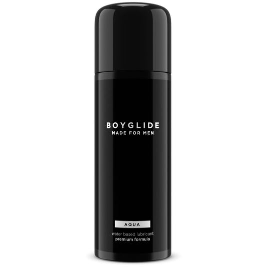 Lubrificante a base acqua Intimateline Boyglide, flacone da 100 ml, con etichetta e dettagli del prodotto visibili.