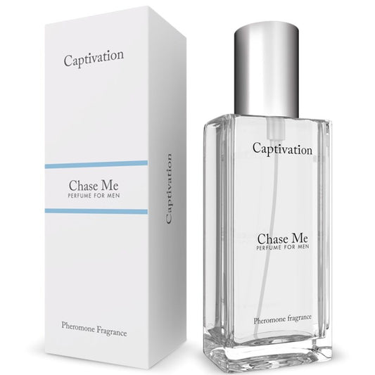 Profumo INTIMATELINE Captivation Chase Me per lui, 30 ml, con feromoni, bottiglia elegante e moderna.