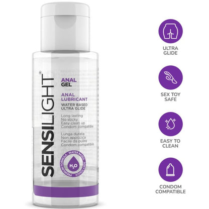 Gel anale scorrevole Sensilight di Intimateline, 30 ml, con formula liscia e morbida per un'esperienza confortevole e sicura