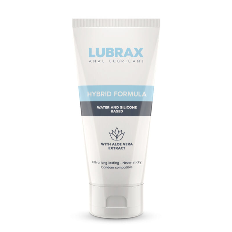 Lubrax lubrificante anale ibrido INTIMATELINE, 50 ml, bottiglia con etichetta, prodotto di lubrificazione per uso intimo.