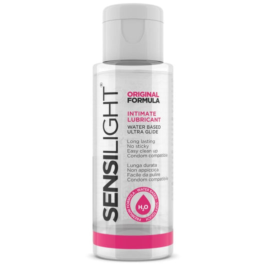 Lubrificante a base d'acqua INTIMATELINE SENSILIGHT FORMULA ORIGINALE, flacone da 30 ml, visibile in immagine.