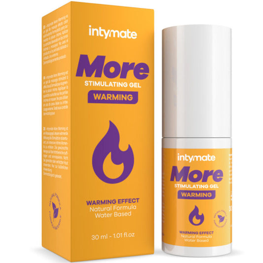 Gel da massaggio IntimateLine Intymate a base acqua con effetto caldo per donna, 30 ml, visibile nella confezione e prodotto.
