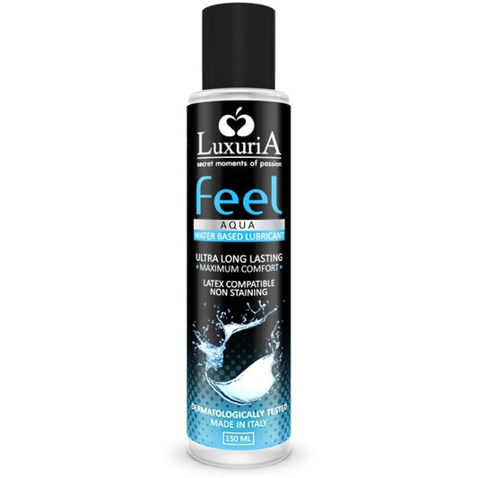 Lubrificante a base d'acqua INTIMATELINE LUXURIA FEEL da 150 ml, crema idratante per il comfort e la lubrificazione.