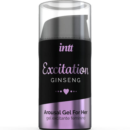 Gel stimolante intimo INTT LUBRICANTS, attivatore di calore e desiderio sessuale, in confezione con etichetta visibile