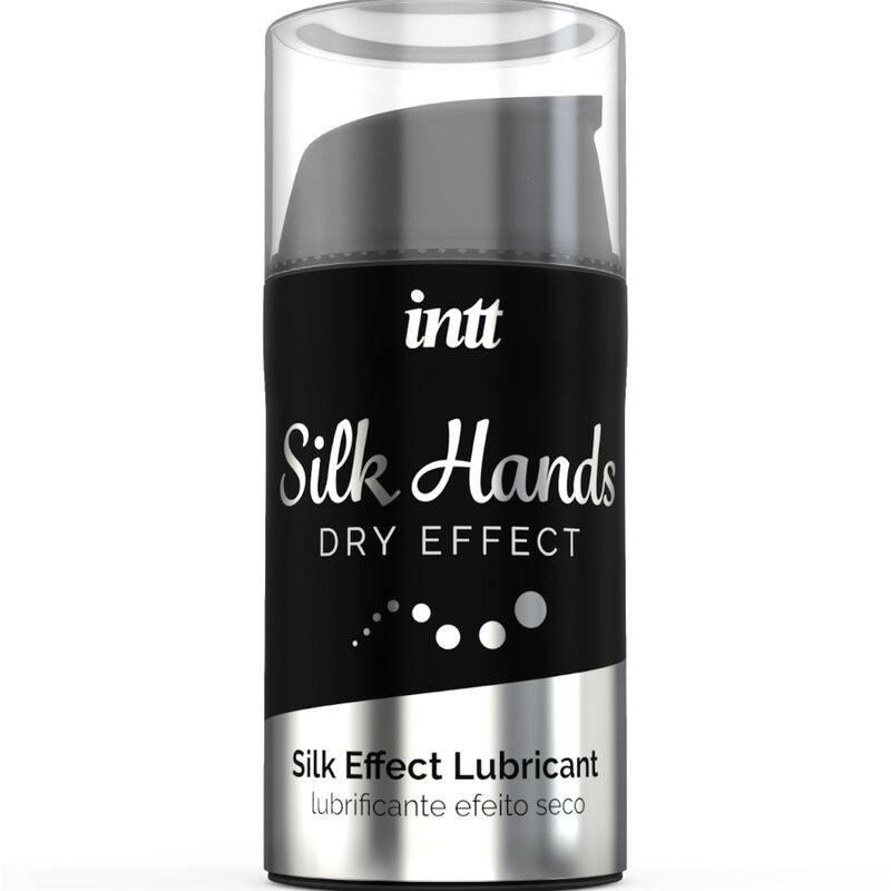 Lubrificante mani INTT LUBRICANTS Silk Formula con silicone concentrato, flacone da 15 ml, testo descrittivo del prodotto