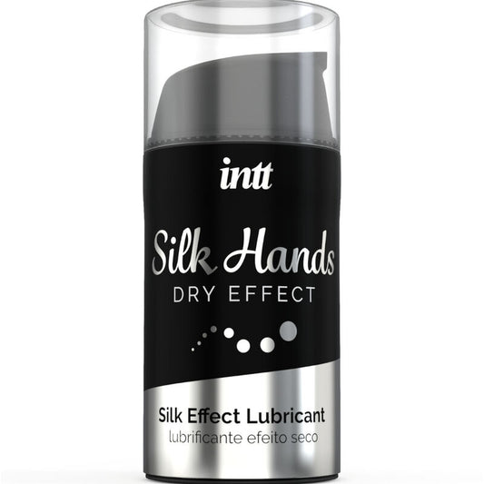 Lubrificante mani INTT LUBRICANTS Silk Formula con silicone concentrato, flacone da 15 ml, testo descrittivo del prodotto