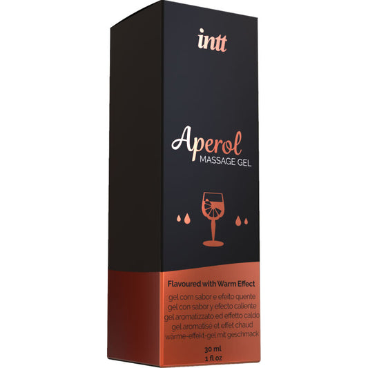 Gel da massaggio e sesso orale INTT MASSAGE & ORAL SEX con effetto calore intenso, ideale per massaggi sensuali.