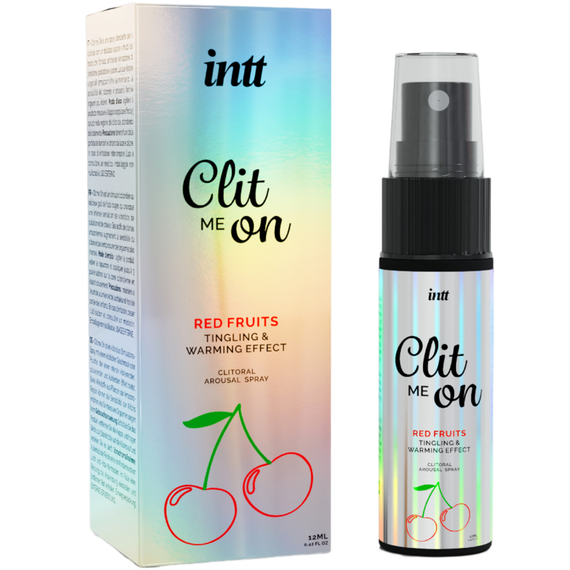 Gel intimo INTT RELEASES Clit Me AI Frutti Rossi, 12 ml, con fragranza ai frutti rossi, per il benessere intimo femminile.