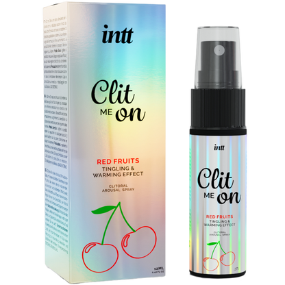 Gel intimo INTT RELEASES Clit Me AI Frutti Rossi, 12 ml, con fragranza ai frutti rossi, per il benessere intimo femminile.
