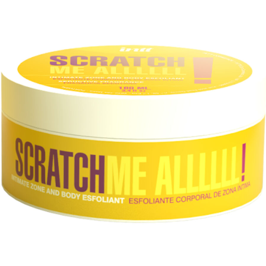 Gel esfoliante Scratch Me All di INTT RELEASES, 100 ml, con texture ricca e naturale, visibile nella bottiglia.