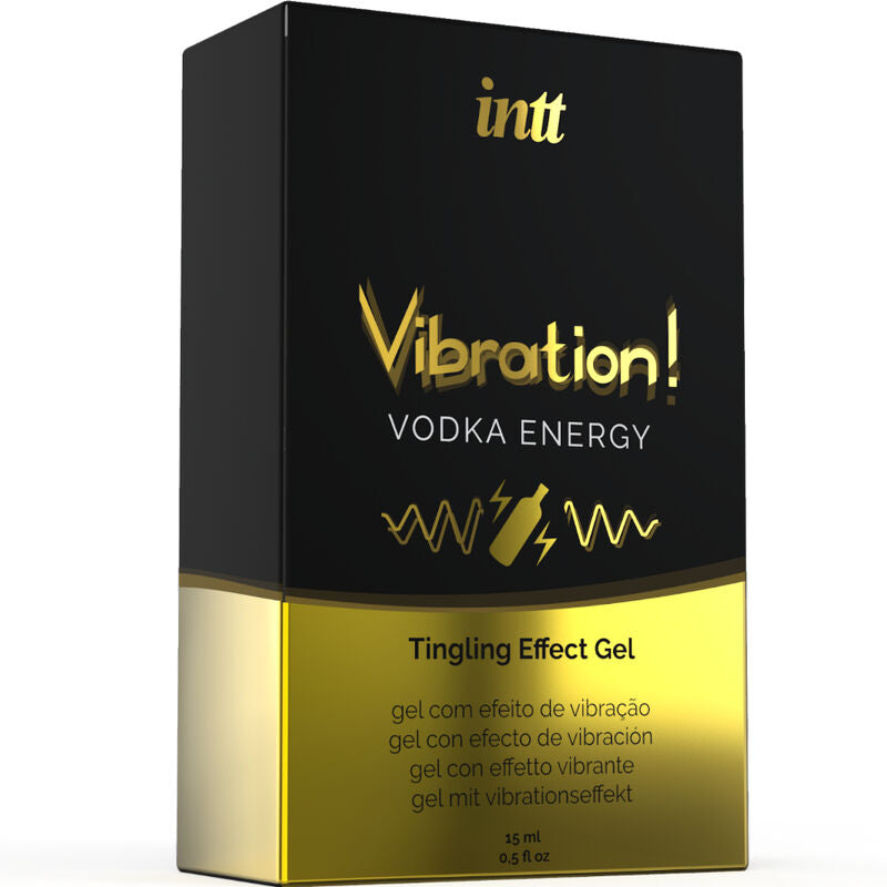 Gel intimo vibrante e stimolante INTT, gel liquido potente da 15ml con effetto energizzante e a base di vodka, per uso personale.