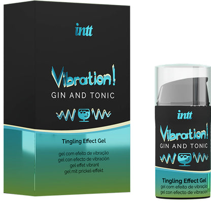 Gel vibratore stimolante intimo INTT, potente e tonico, contenuto da 15ml, per piacere e piacere intimo.