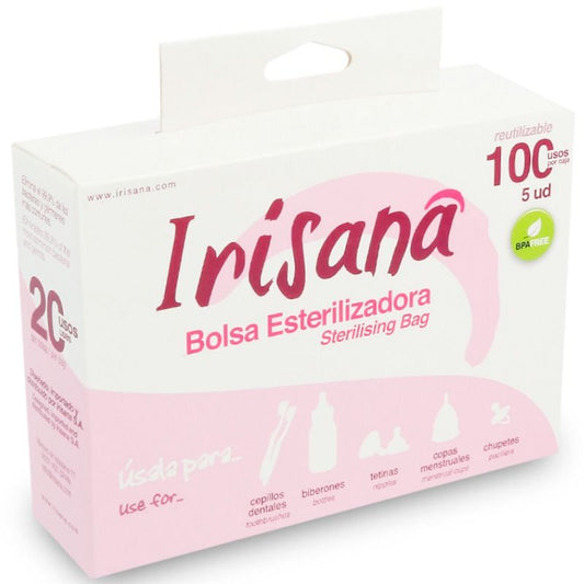 Borsa sterilizzatore IRISCUP IRISANA con 5 unità, contenitore portatile per sterilizzare oggetti in modo pratico e igienico