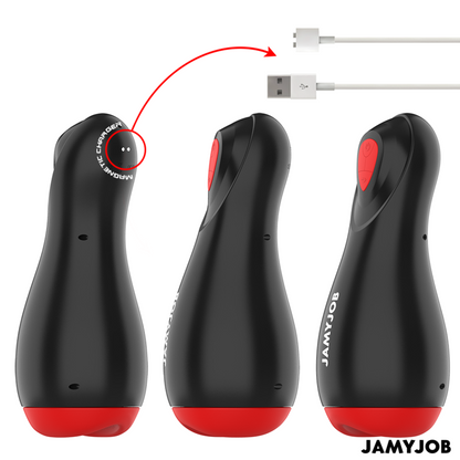 Masturbatore automatico JAMYJOB Core-X con 5 modalità di aspirazione e vibrazione, dispositivo per adulti, dettagli visivi del prodotto