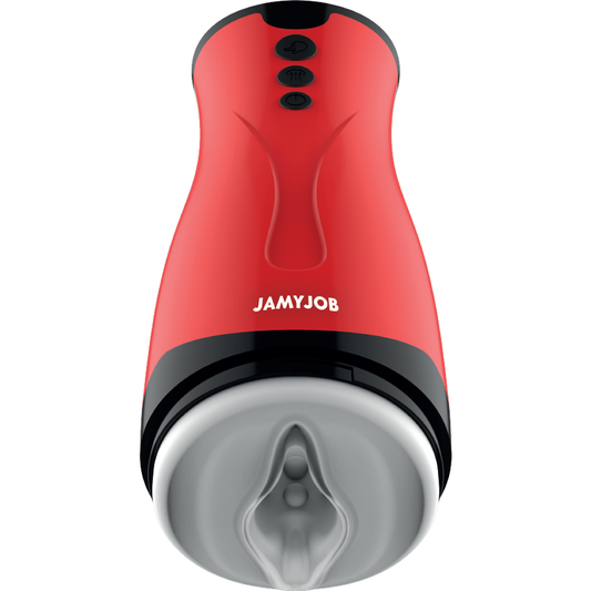 Masturbatore Damen con aspirazione e vibrazione JAMYJOB, dispositivo per uso intimo con dettagli realistici e funzioni di stimolazione