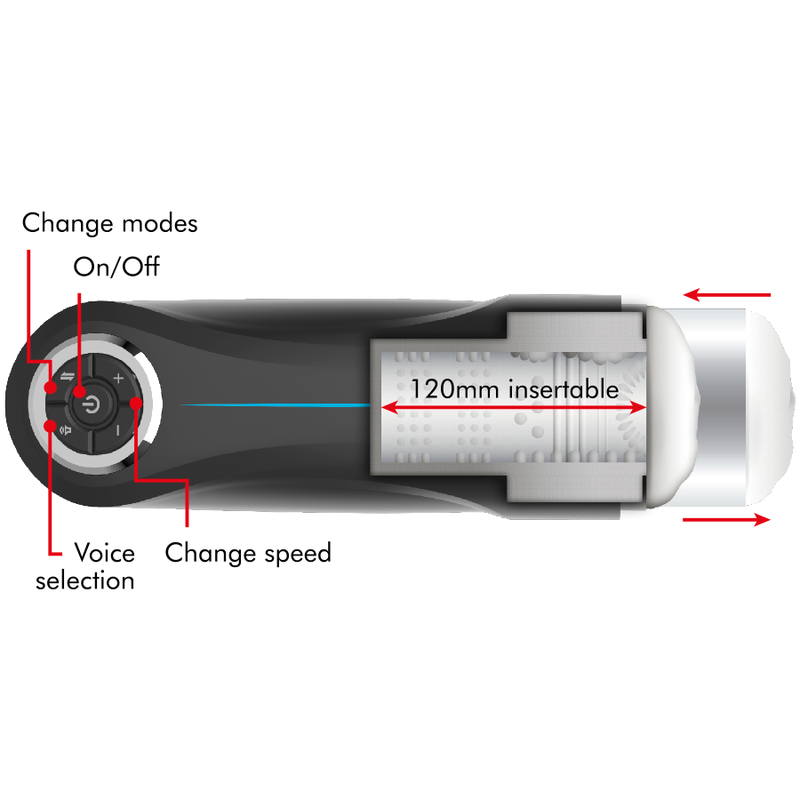 Stroker vibrante JAMYJOB Milker con funzione su e gi, dispositivo di stimolazione maschile, design ergonomico e moderno.