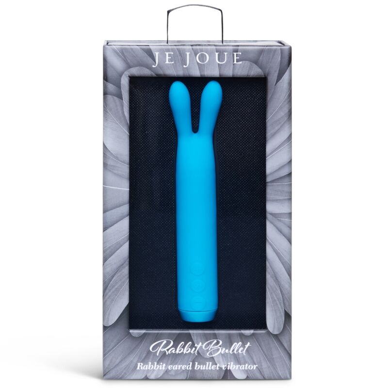 Peluche JE JOUE Bullet Coniglio Teal Forte, con dettagli morbidi e soffici, ideale come giocattolo o decorazione per bambini.