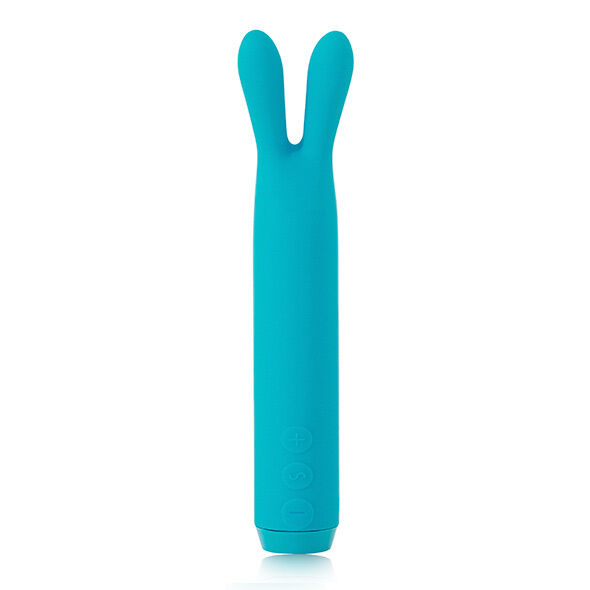 Pellet coniglio TEAL Forte di JE JOUE, giocattolo morbido e colorato in materiale sicuro, con dettagli realistici.