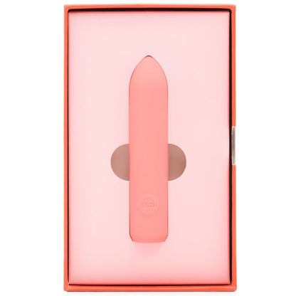 Bullet rosa JE JOUE ILY, piccola e liscia, visibile in dettaglio con superficie liscia e forma compatta.