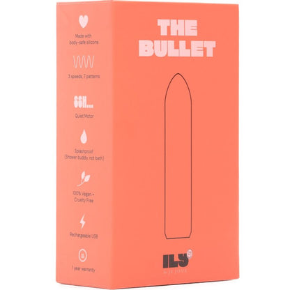 Stimolatore ILY Bullet rosa di JE JOUE, compatto e discreto, con superficie liscia e design ergonomico per piacere personale.