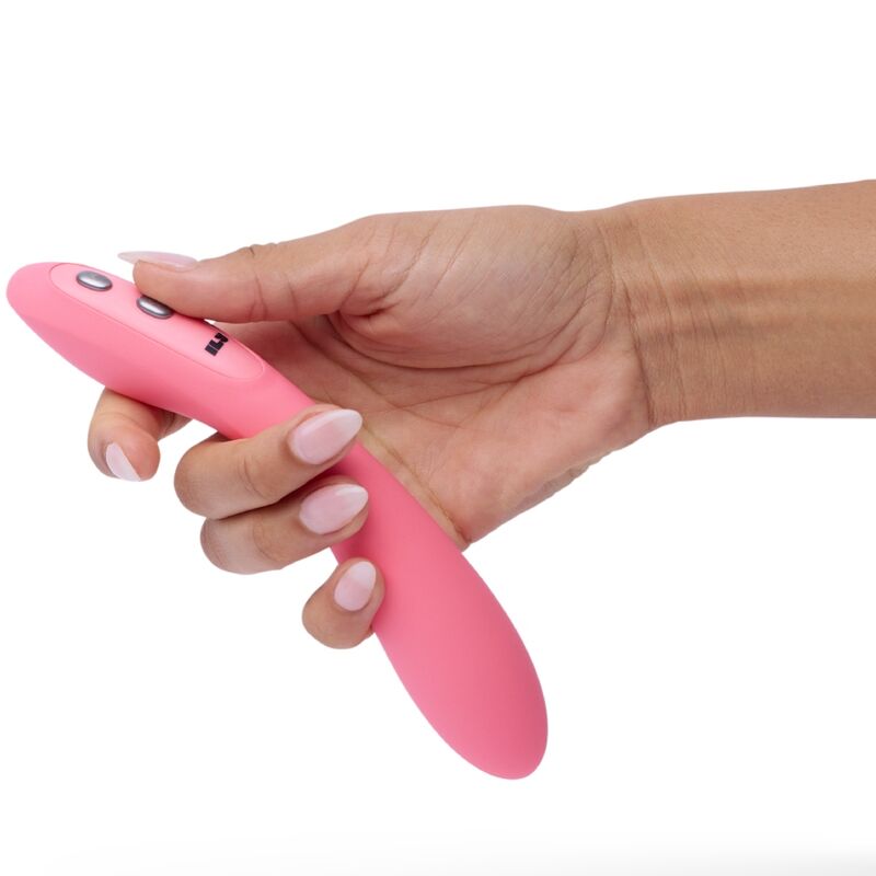 Vibratore G-Spot rosa JE JOUE The Wand G-Spot con design ergonomico e superficie liscia per stimolazione intensa.