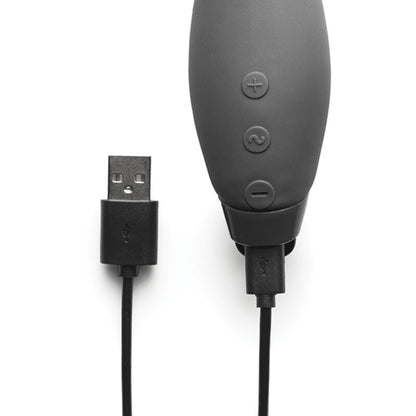 Vibratore Hera Flex coniglio di JE JOUE, design nero, con dettagli realistici e superficie liscia, ideale per stimolazione duale