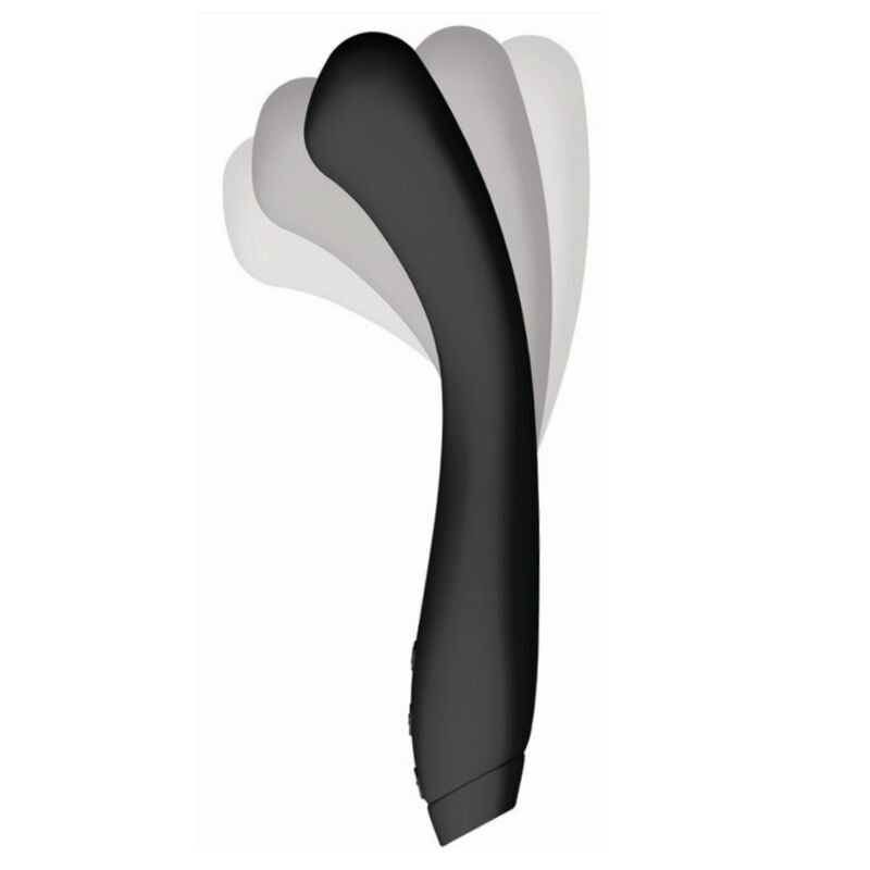 Vibratore JE JOUE Juno Flex Punto G nero, design ergonomico e flessibile per stimolazione del punto G.