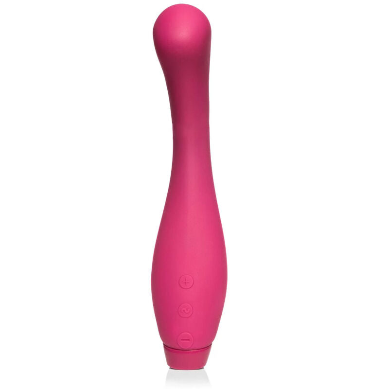 Vibratore G-spot JE JOUE Juno in colore fucsia, dettagli sinuosi e design ergonomico per stimolazione interna.