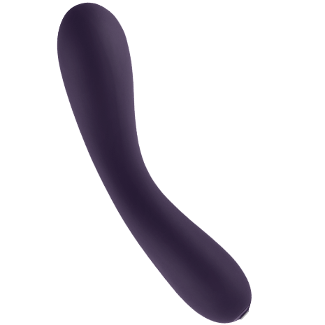 Vibratore JE JOUE Uma Viola in silicone viola con forma ergonomica e dettagli curvi, ideale per stimolazione e piacere personale.