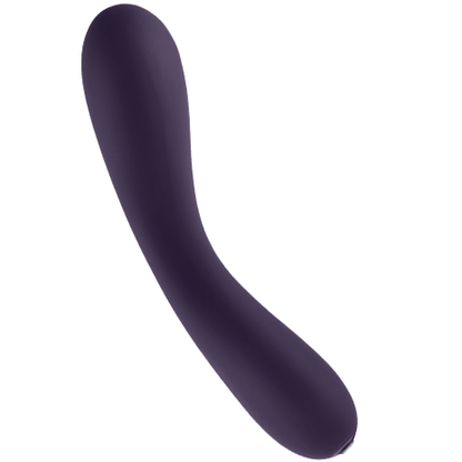 Vibratore JE JOUE Uma Viola in silicone viola con forma ergonomica e dettagli curvi, ideale per stimolazione e piacere personale.