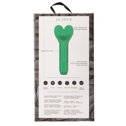 Piccolo bullet vibratore verde smeraldo JE JOUE AMOUR, con dettagli eleganti e design compatto, ideale per piacere personale.