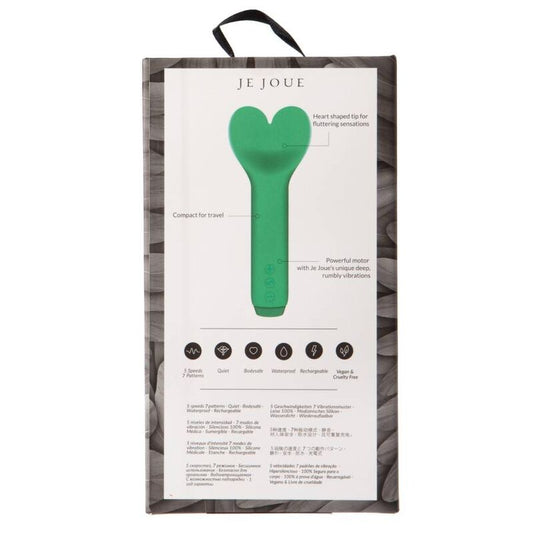 Bottiglia di gioielli JE JOUE Amour Bullet Verde Smeraldo, decorata con dettagli eleganti e raffinati in stile minimalista