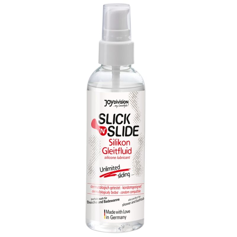 Lubrificante JOYDIVISION Slik N Slide da 100 ml, gel lubrificante trasparente e scivoloso per uso intimo e giochi sensuali.