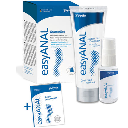 Set starter di lubrificante e spray relax JOYDIVISION EASYANAL, prodotti per il benessere e il comfort anale.
