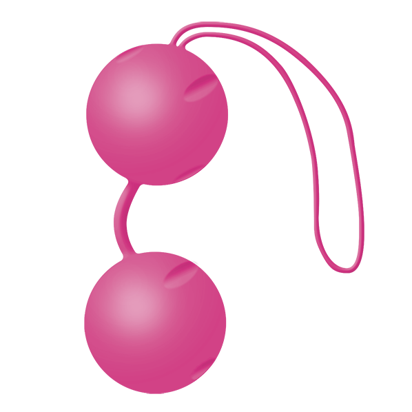 Sfere vibranti JOYDIVISION JOYBALLS Lifestyle Fucsia in silicone, con superficie liscia e design ergonomico per il benessere.