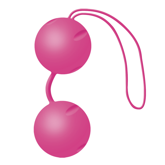 Sfere vibranti JOYDIVISION JOYBALLS Lifestyle Fucsia in silicone, con superficie liscia e design ergonomico per il benessere.