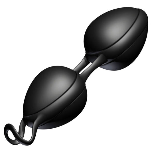 Sfere cinesi nere JOYDIVISION JOYBALLS, oggetto di piacere segreto, con superficie liscia e design discreto.