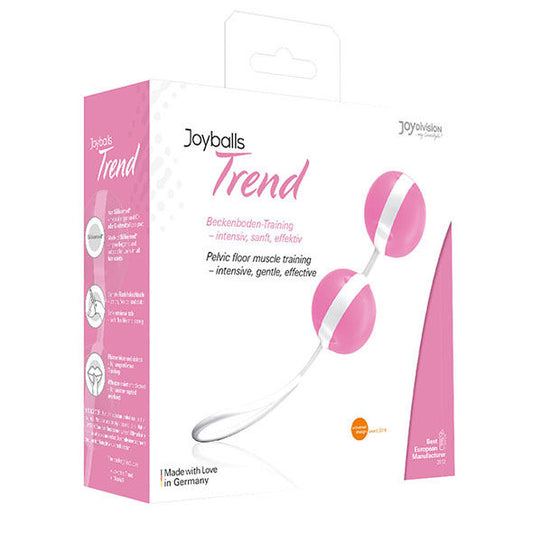 Sfere cinesi rosa JOYDIVISION JOYBALLS, sfere di allenamento in silicone per esercizi di Kegel, con superficie liscia e design elegante