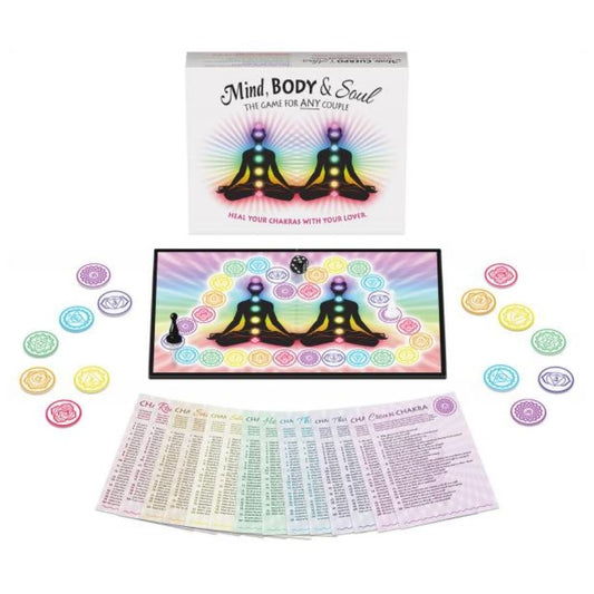 Gioco Kheper Games Mente, Corpo e Anima ES, scatola con illustrazioni colorate e dettagli del gioco su sfondo bianco